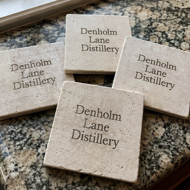 Custom stone coasters — customer photo
