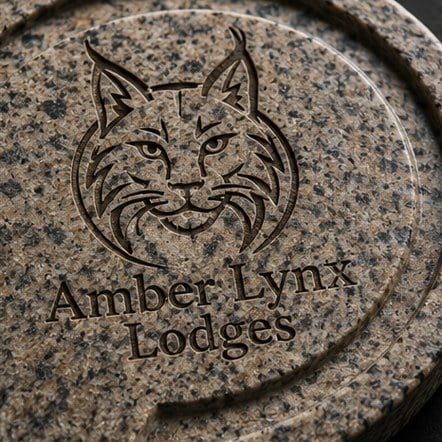Custom stone coasters for small business