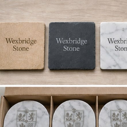 Customized stone coasters for corporate gifting
