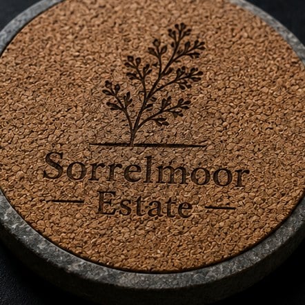 Stone coasters with logo printing